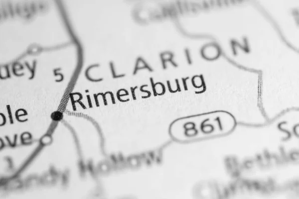 Rimersburg Pennsylvania Usa Kartkoncept — Stockfoto