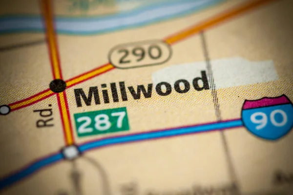 Millwood Washington Abd Haritası — Stok fotoğraf