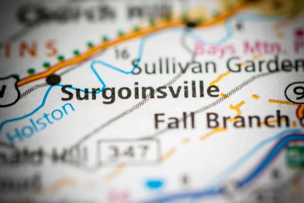 Surgoinsville Tennessee Usa Koncepce Plánu — Stock fotografie