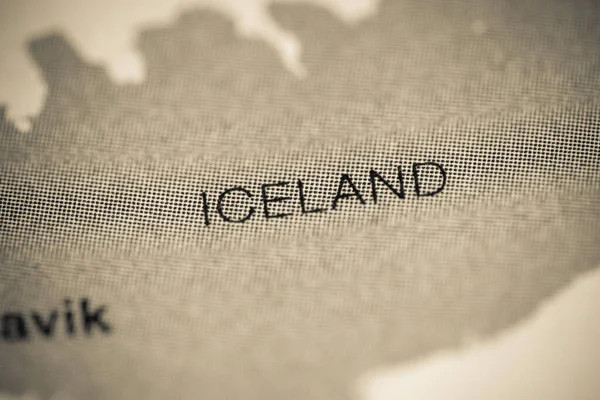 Islande Cartographie Illustration Carte Géographique — Photo