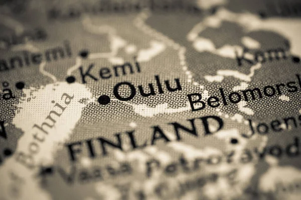 Oulu Finland Metro Map View — Stock Photo, Image