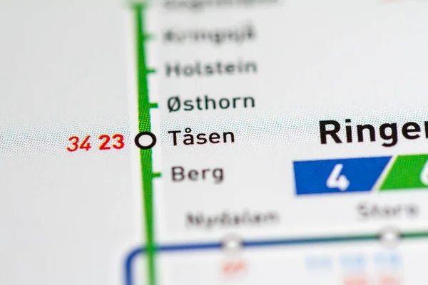 Oslo Metro Map — 스톡 사진