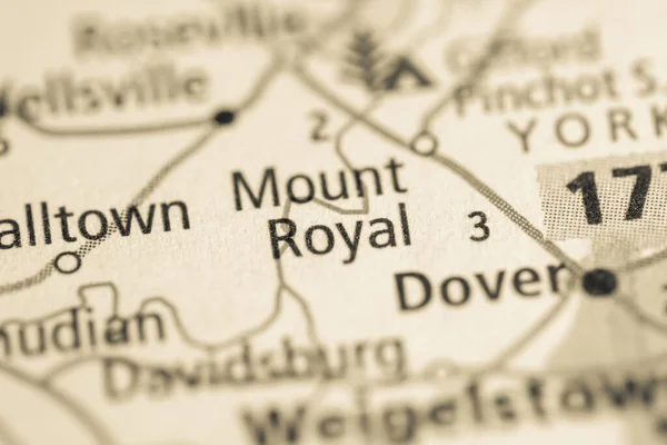 Mount Royal. Pennsylvania. USA map