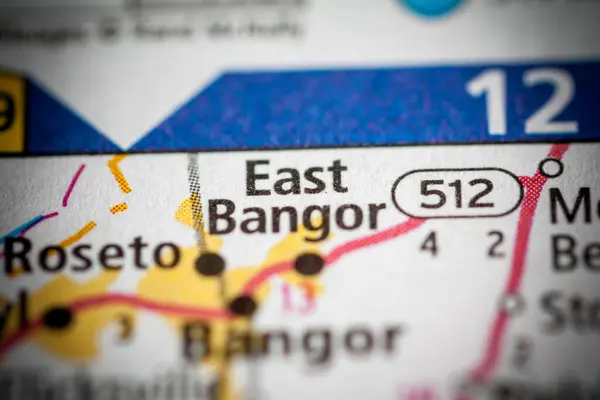 East Bangor Pennsylvania Usa Map — Stock Photo, Image