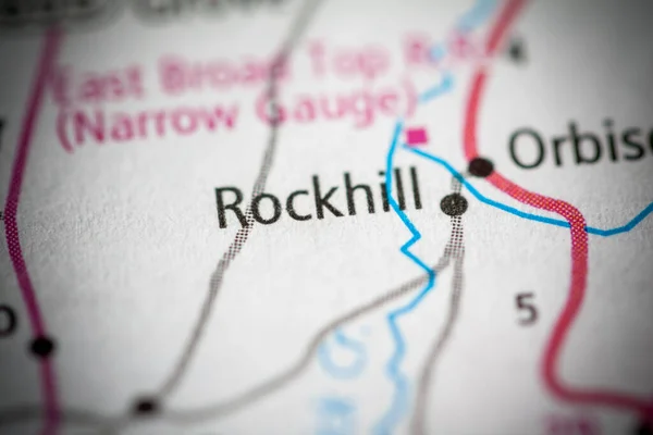 洛克希尔宾夕法尼亚美国地图概念 — 图库照片