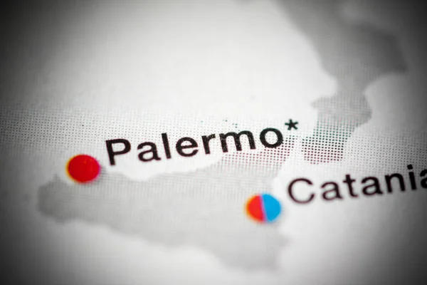 Palermo, Italy cartography illustration map