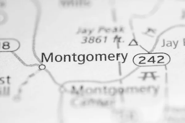 Montgomery Vermont Eua Mapa Conceito — Fotografia de Stock