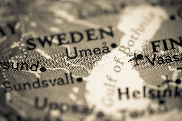 ウメア スウェーデンメトロ地図ビュー — ストック写真