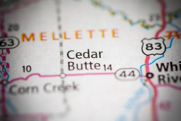 Butte Cedro Dakota Sul Estados Unidos — Fotografia de Stock