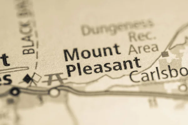 プレザント山 ワシントンだ アメリカ地図 — ストック写真