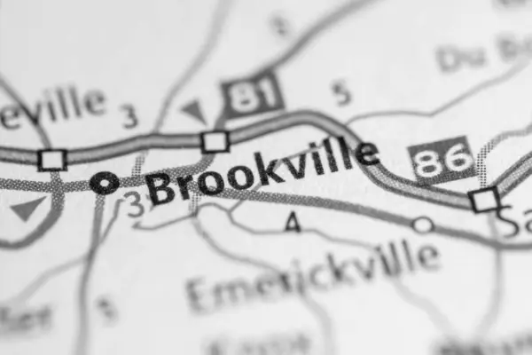 Brookville Pennsylvania Mapa Usa — Foto de Stock