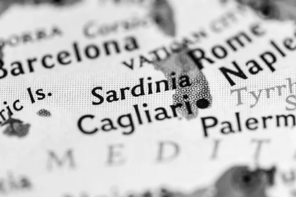 Sardinia Italy Metro Map View — 스톡 사진
