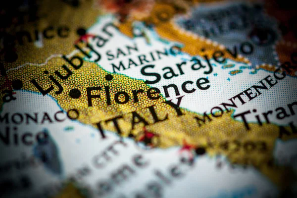 Florence Italy Metro Map View — Stock Photo, Image