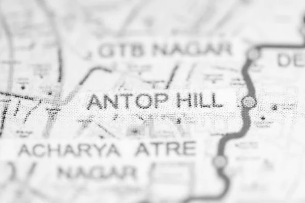 Antop Hill Station. Mumbai Metro map.