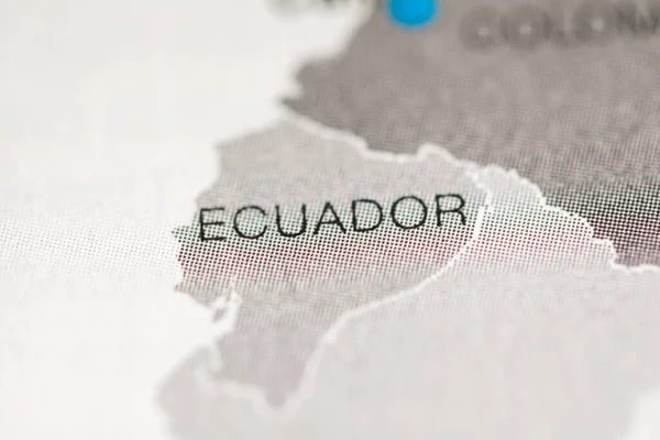 Ecuador Cartografía Geografía Mapa — Foto de Stock