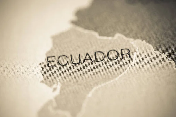 Ecuador cartography illustration map