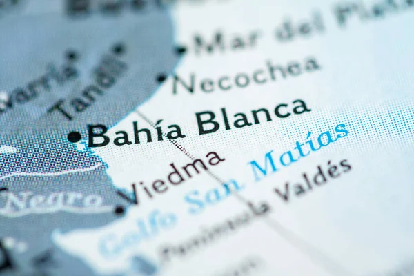 Bahía Blanca Argentina Mapa Geográfico — Foto de Stock
