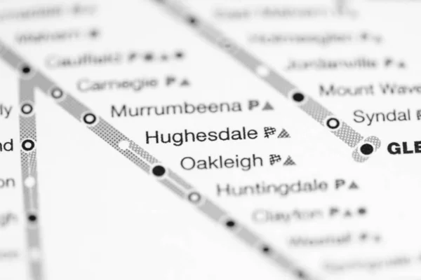 ハイスデール駅だ メルボルン地図 — ストック写真