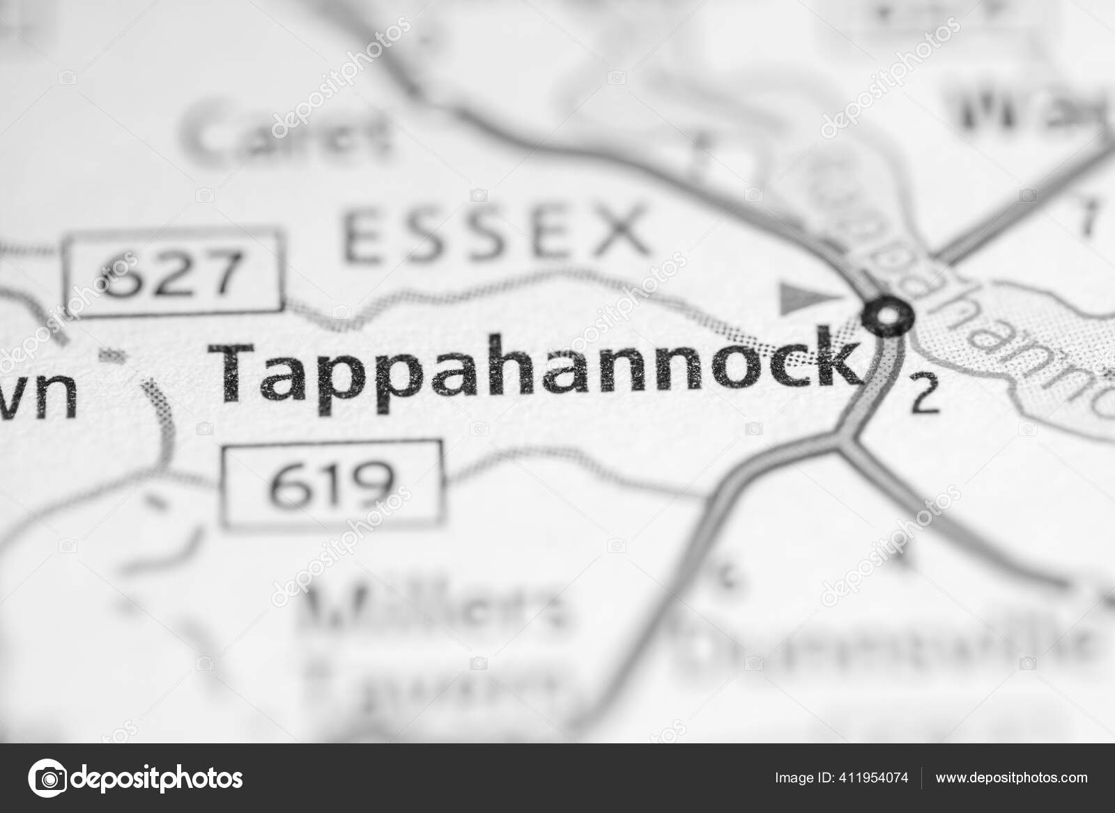 Tappahannock Virginia Usa Road Map Concept Stock Photo by ©aliceinwonderland2020 411954074
