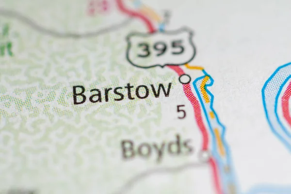 Barstow Washington Usa Road Map — Stock Photo, Image