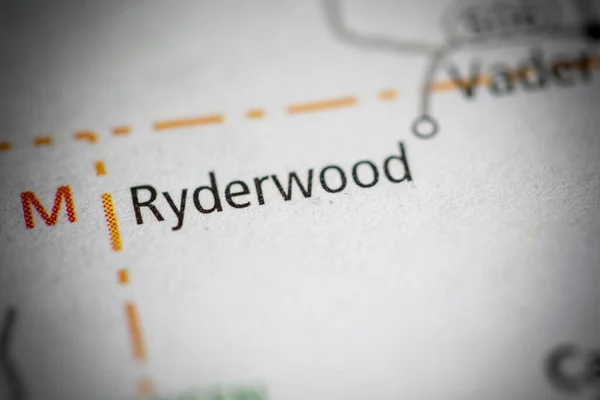 Ryderwood 华盛顿Washington 美国路线图 — 图库照片