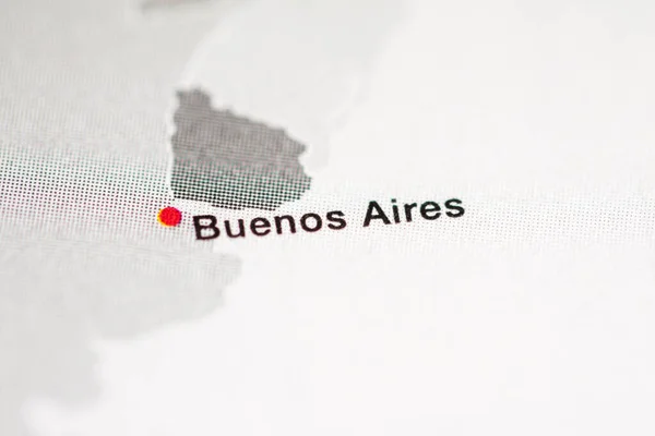 Buenos Aires Argentina Cartografía Mapa Geográfico — Foto de Stock