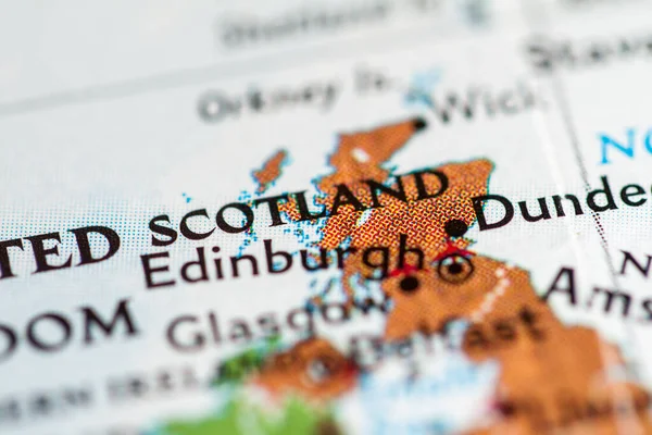 Mappa Scozia Regno Unito — Foto Stock