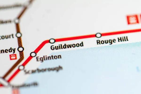 Guildwood Station Carte Métro Toronto — Photo
