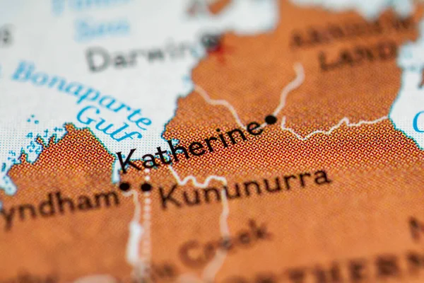 Katherine, Australia on the geographical map