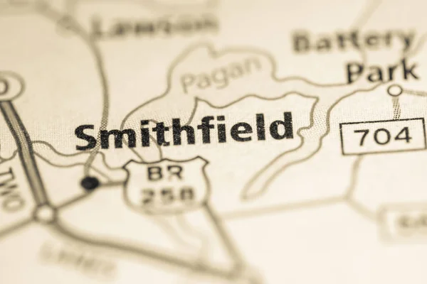 史密斯菲尔德 弗吉尼亚 路线图概念 — 图库照片