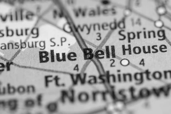 Блакитний Белл Пенсильванія Сша Концепція Дорожньої Карти — стокове фото