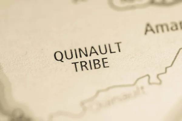 Племя Квинолт Вашингтоне Карта Сша — стоковое фото