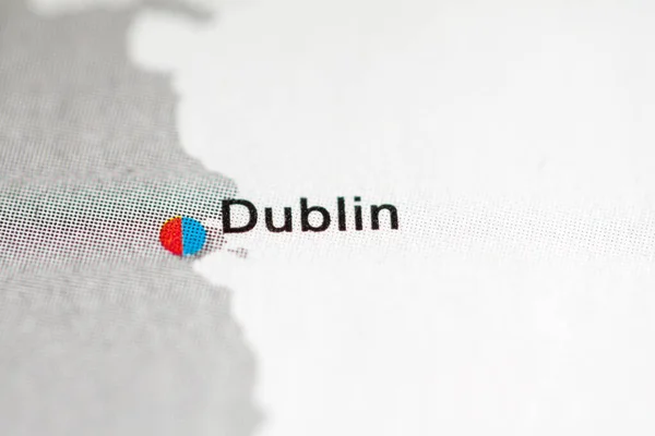 Dublin, Ireland cartography, geography map