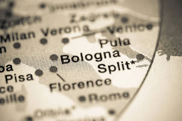 Μπολόνια Ιταλία Χάρτης Χαρτογράφησης — Φωτογραφία Αρχείου