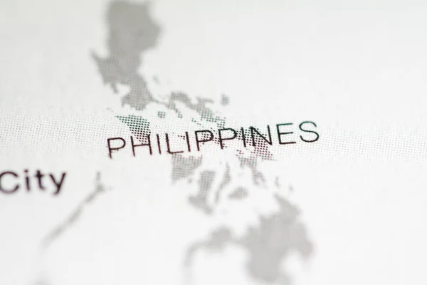 Filipinas Cartografia Mapa Geografia — Fotografia de Stock