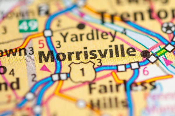 Morrisville Pensilvanya Abd Haritası — Stok fotoğraf