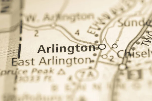 Arlington Nel Vermont Mappa Degli Stati Uniti — Foto Stock