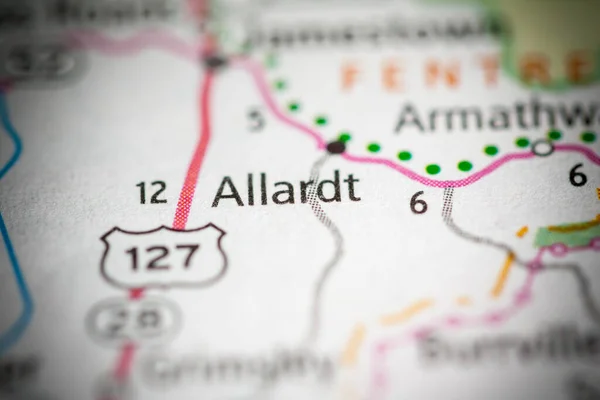 アルラルト テネシー州 アメリカ地図 — ストック写真