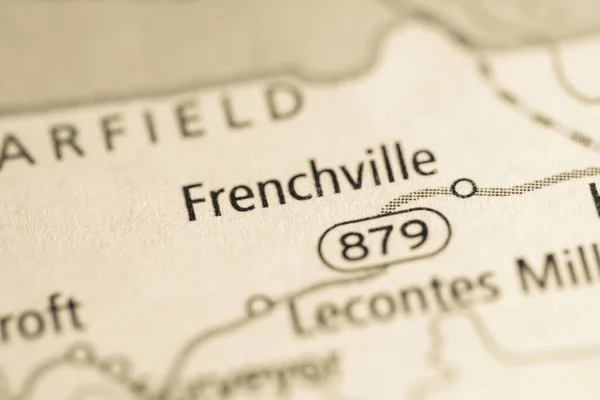Frenchville Pennsylvania Mapa Usa —  Fotos de Stock