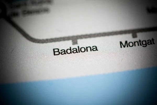 Σταθμός Μπανταλόνα Χάρτης Μετρό Βαρκελώνης — Φωτογραφία Αρχείου