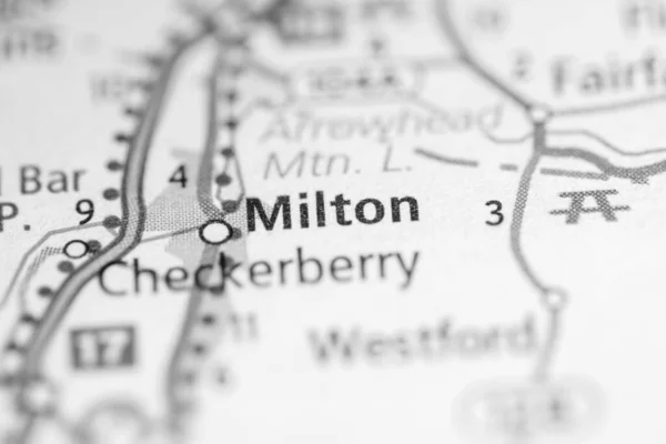 ミルトン バーモント州 アメリカ地図の概念 — ストック写真
