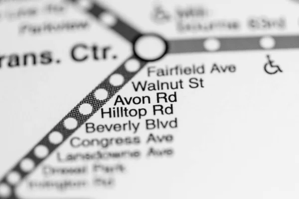 Avon Philadelphia Metro Map — 스톡 사진