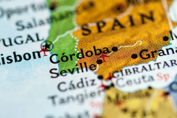 Cordoba, Spain. Map, travel