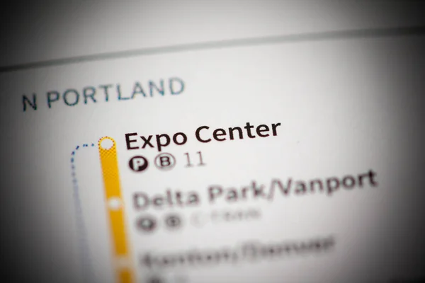 Expo Center Station. Portland Metro map.
