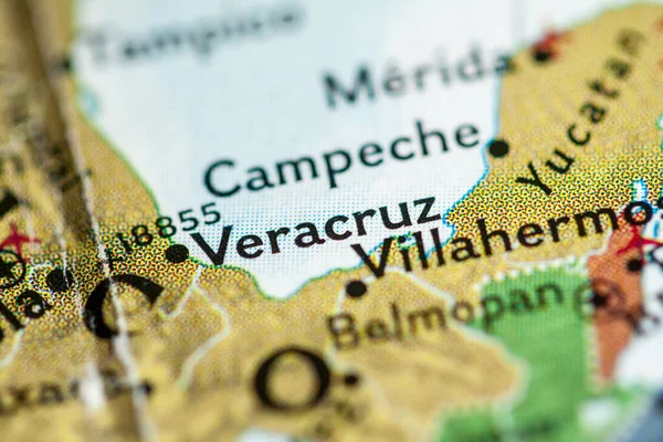 Veracruz, Mexico on the geographical map