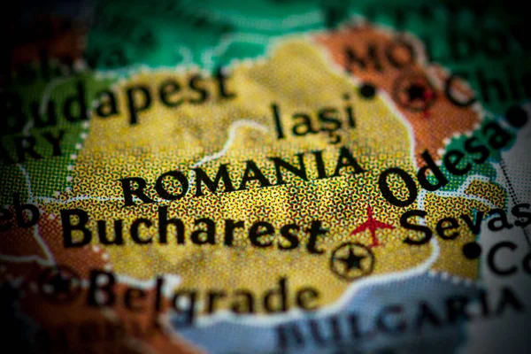 Rumunsko Metro Mapa Pohled — Stock fotografie