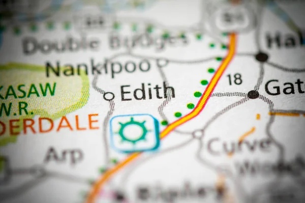 Edith Tennessee Usa Roadmap Konzept — Stockfoto