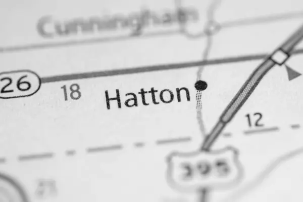 Hatton Washington Eua Mapa — Fotografia de Stock