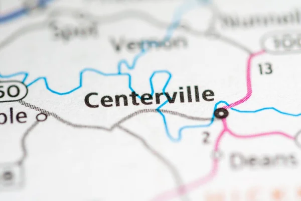 Centerville. Tennessee. USA. Road Map Concept