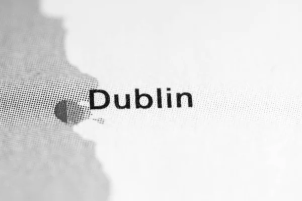 Dublin Ireland Metro Map View — Stock Photo, Image